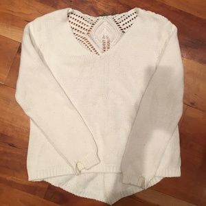 Knit cream sweater